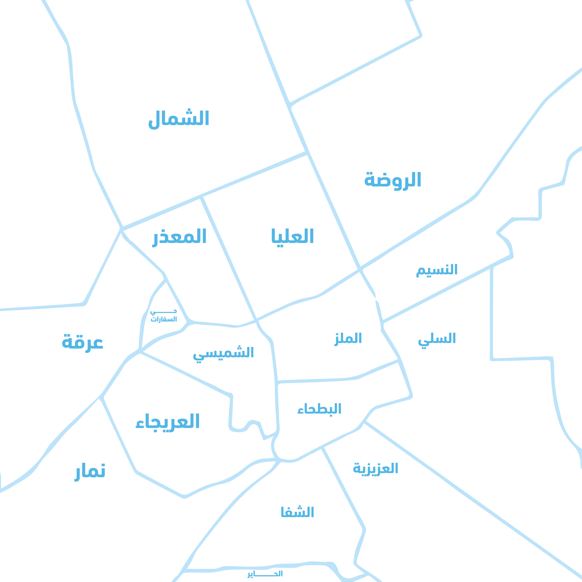 خريطة الرياض